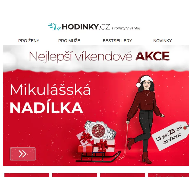 Hodinky.cz: Mikulášská nadílka slev – prosinec 2023 | Nuslet.cz