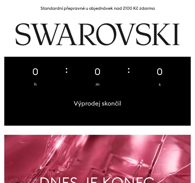 Swarovski: slevy až 40 % na šperky, hodinky, dekorace – červenec 2026 | Nuslet.cz