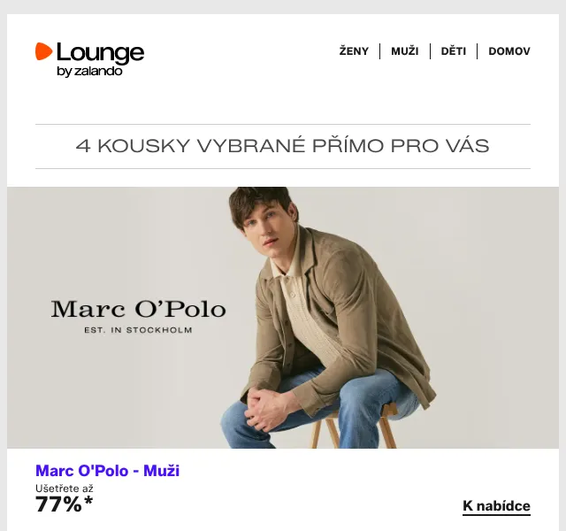 Lounge by Zalando: Marc O'Polo, Coccinelle, Diesel – sleva až 83 % | Květen 2026