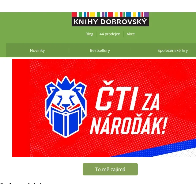 Knihy Dobrovský: Sleva až 20 % na novinky – duben 2026