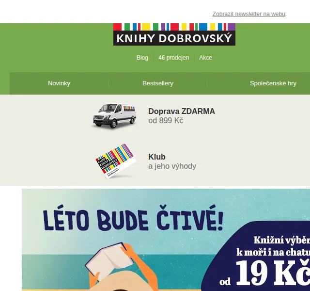 KnihyDobrovsky.cz: Knihy od 19 Kč a 50% sleva na e-knihy a audioknihy – červenec 2026 | Nuslet.cz