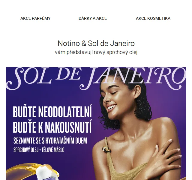 Notino: Sol de Janeiro novinka sprchový olej + dárek – červenec 2026 | Nuslet.cz