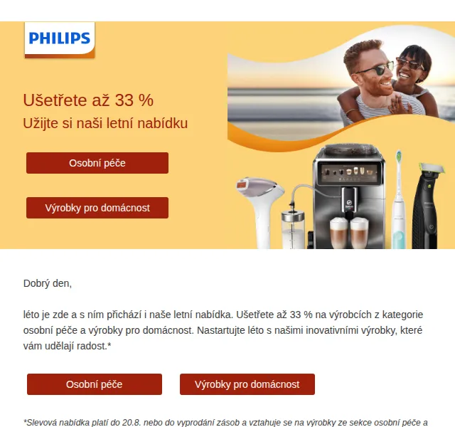 Philips: letní sleva až 33 % – červenec 2026 | Nuslet.cz
