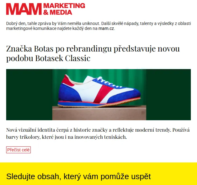 Marketing & Media: Botas Classic rebranding – červenec 2026 | Nuslet.cz