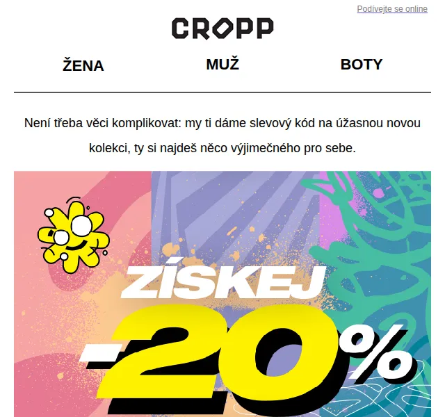 Cropp: -20% na novou kolekci – červen 2026 | Nuslet.cz