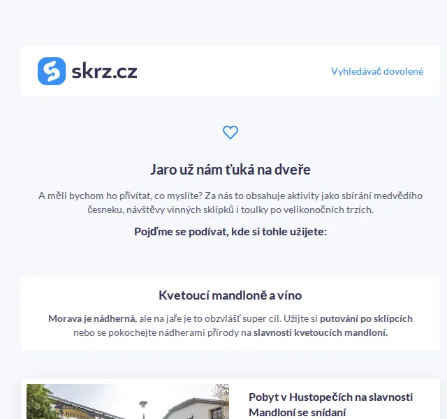 Skrz: pobyty na jaro 2026 s degustací vín – červenec 2026 | Nuslet.cz