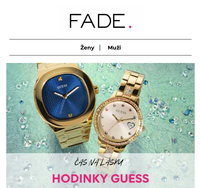 Fade: Hodinky Guess, Phillip Plein a Timex – červenec 2026 | Nuslet.cz