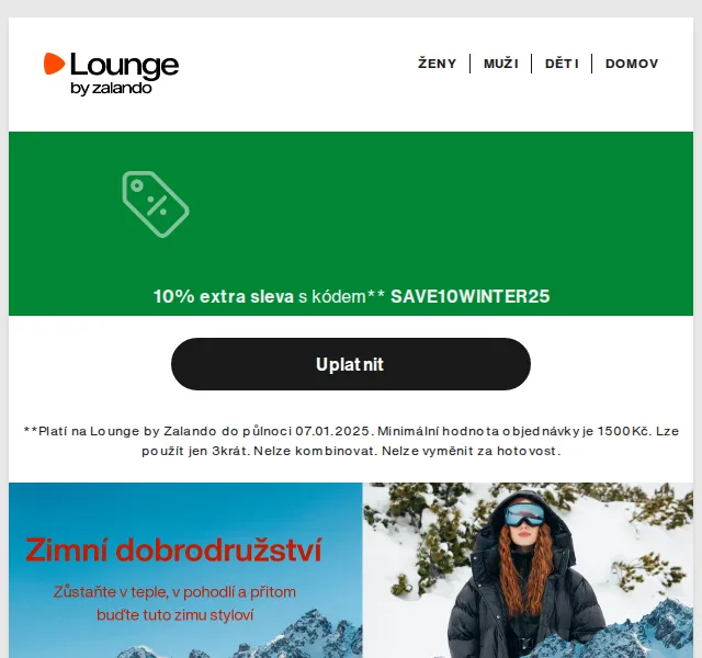Lounge by Zalando: Zimní výprodej The North Face, Mango sleva až 80 % – červenec 2026 | Nuslet.cz