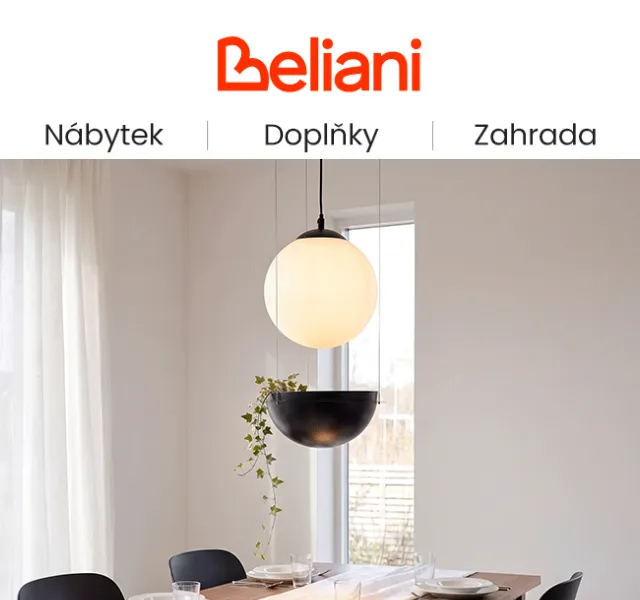 Beliani.cz: Lampa zdarma ke nákupu – srpen 2026