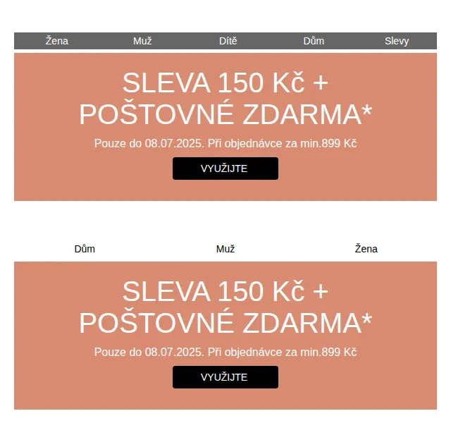 bonprix: Sleva 150 Kč a poštovné zdarma – červenec 2025 | Nuslet.cz