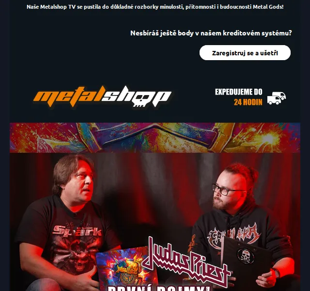 METALSHOP: Judas Priest merchandise – červenec 2026 | Nuslet.cz