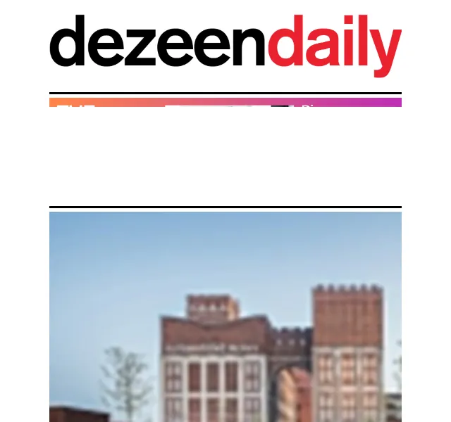 Dezeen Daily: Newsletter s architekturou a designem – červenec 2026 | Nuslet.cz