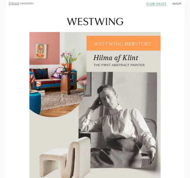 Westwing: Hilma af Klint inspirace – červenec 2026 | Nuslet.cz