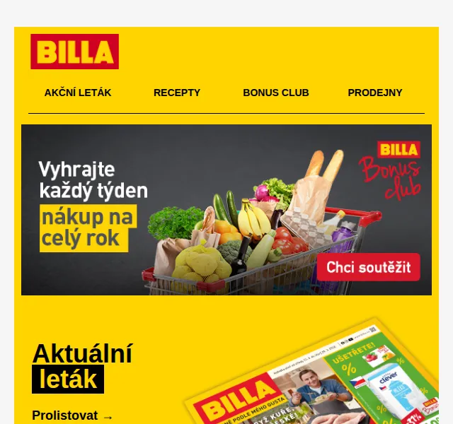 Billa: Božkov Republica 198 Kč a Banán 25,90 Kč – červen 2026 | Nuslet.cz