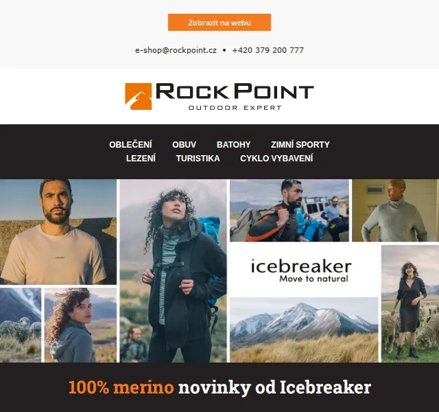 Rock Point: Merino oblečení Icebreaker – červen 2026 | Nuslet.cz