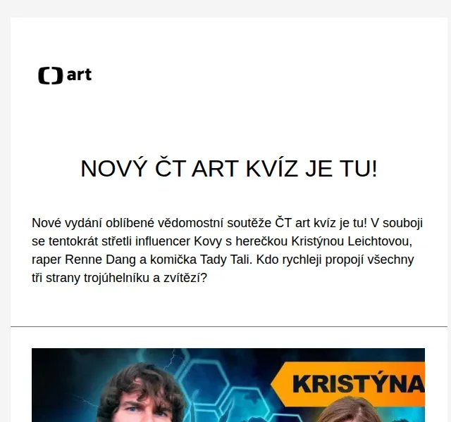 Web ČT art: Nový ČT art kvíz – červenec 2026 | Nuslet.cz