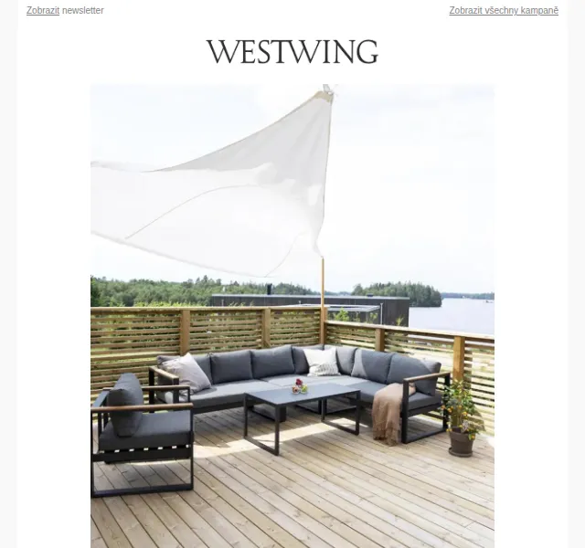 Westwing: Zahradní nábytek a design – červenec 2026 | Nuslet.cz