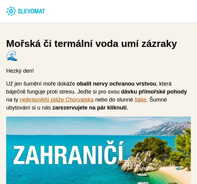 Slevomat: Dovolená v Chorvatsku a Itálii od 1 490 Kč – červen 2026 | Nuslet.cz