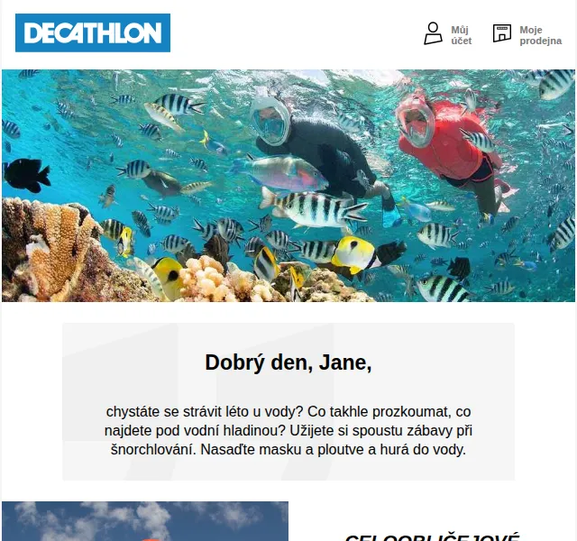 DECATHLON: Šnorchlování a potřeby k vodě – červenec 2026 | Nuslet.cz