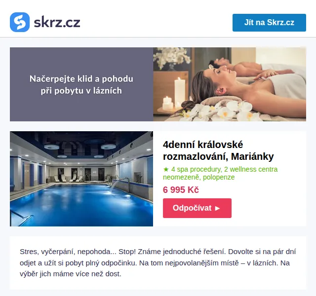 Skrz: Lázeňské pobyty od 1 351 Kč – červen 2026 | Nuslet.cz