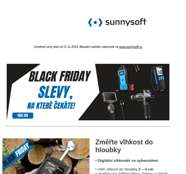 Sunnysoft: vlhkoměry, termokamera, slevy – červenec 2026 | Nuslet.cz