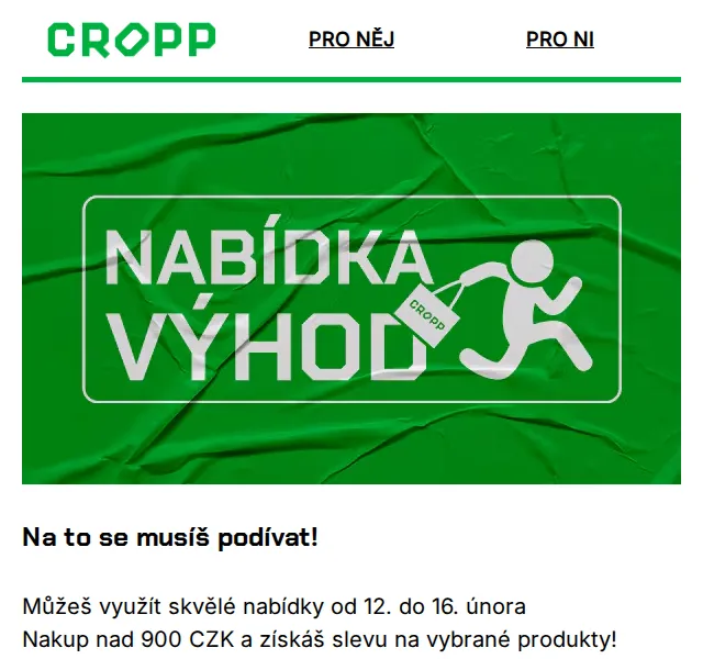 Cropp: -20% na tisíce produktů – duben 2026 | Nuslet.cz