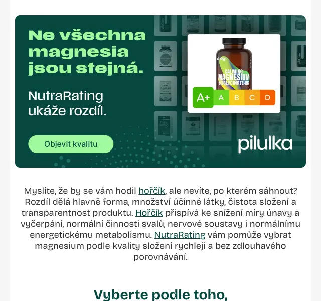 Pilulka.cz: Hořčík Daily, Natios, Botanic – Červen 2026 | Nuslet.cz