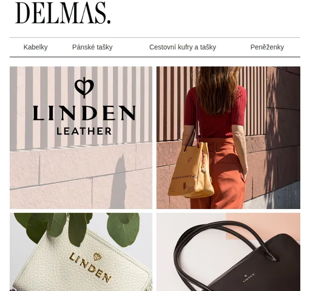 Delmas: Kožené kabelky Linden Leather – limitovaná edice – červen 2026 | Nuslet.cz