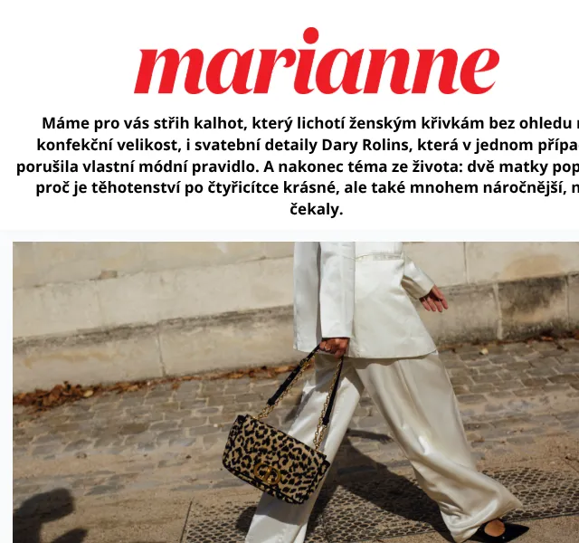 Marianne: Předplatné + péče Manufaktura za 899 Kč