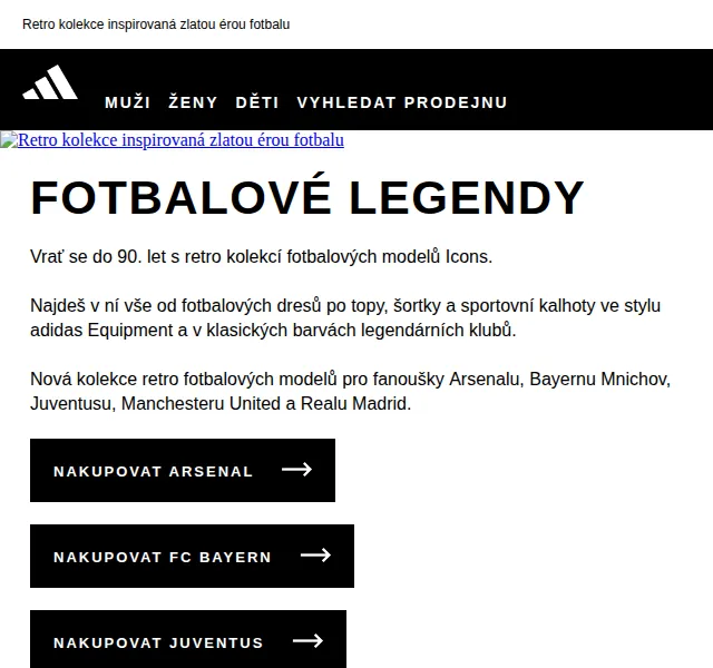 adidas: Retro fotbalová kolekce Icons – červen 2026 | Nuslet.cz