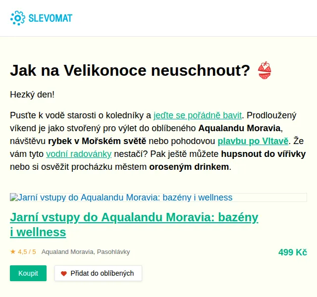 Slevomat: Aqualand Moravia, Mořský svět a plavba Pražskými Benátkami – červen 2026 | Nuslet.cz