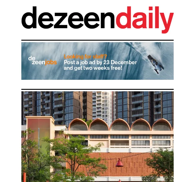 Dezeen Daily: Novinky z architektury a designu – červenec 2026 | Nuslet.cz