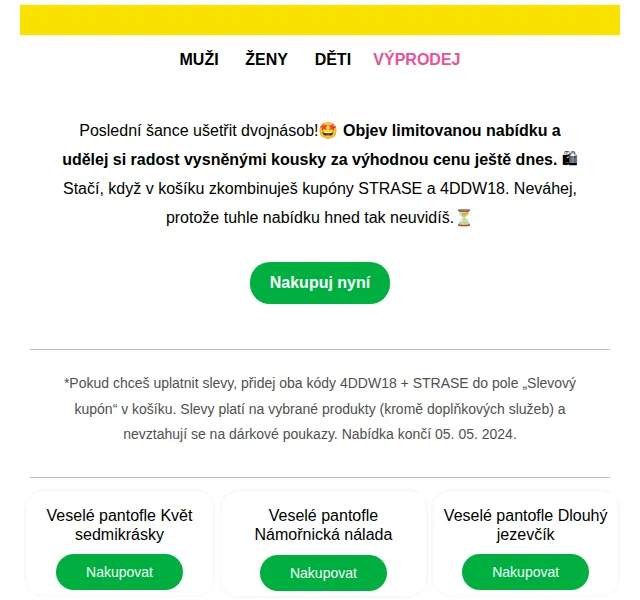 Dedoles.cz: Sleva s kódem STRASE a 4DDW18 – červenec 2026 | Nuslet.cz