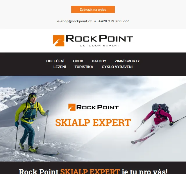 Rock Point: SKIALP EXPERT kolekce – červen 2026 | Nuslet.cz