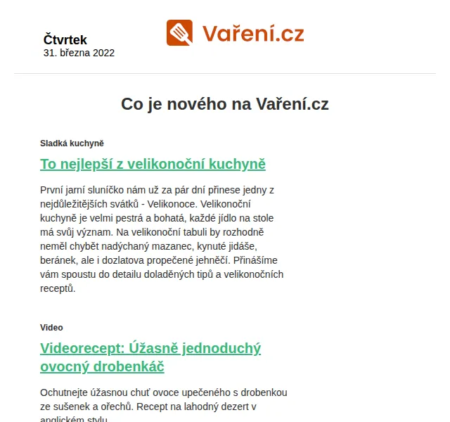 Vaření.cz: Nové velikonoční recepty – březen 2026 | Nuslet.cz