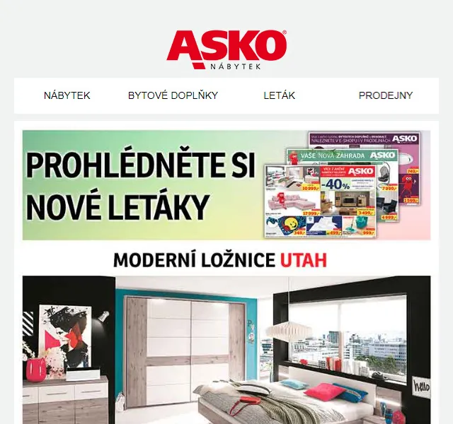 Asko Nábytek: nový leták – červenec 2026 | Nuslet.cz