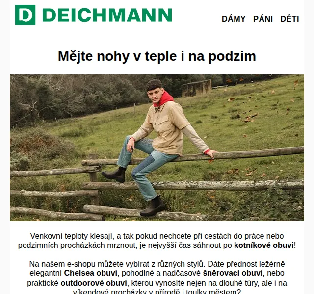 DEICHMANN: Kotníková obuv se slevou 20 % – červenec 2026 | Nuslet.cz