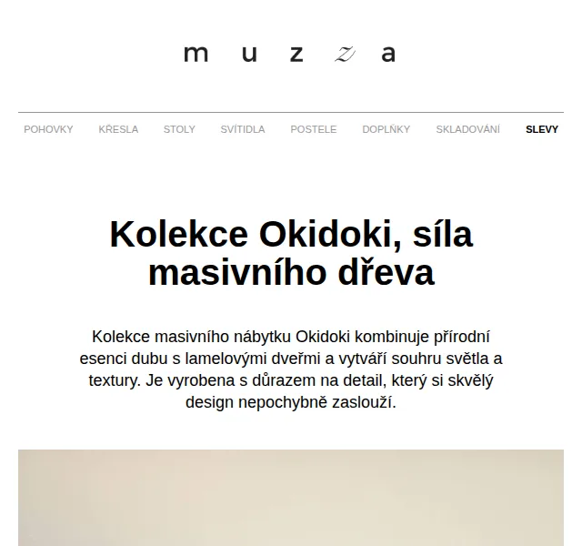 MUZZA: Kolekce Okidoki – červen 2026 | Nuslet.cz