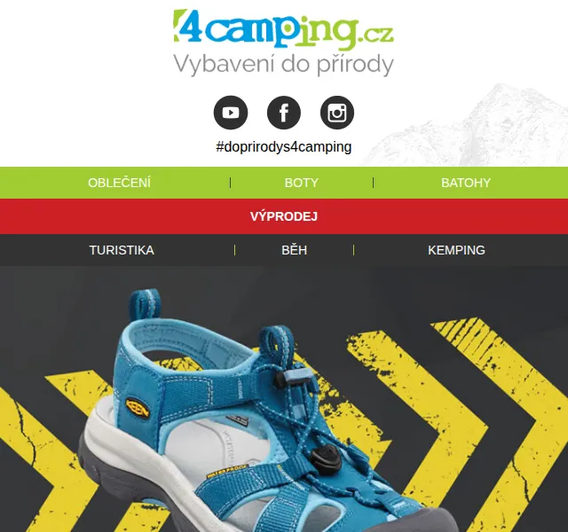 4camping: Velký letní výprodej sandálů až 60 % – červenec 2026 | Nuslet.cz