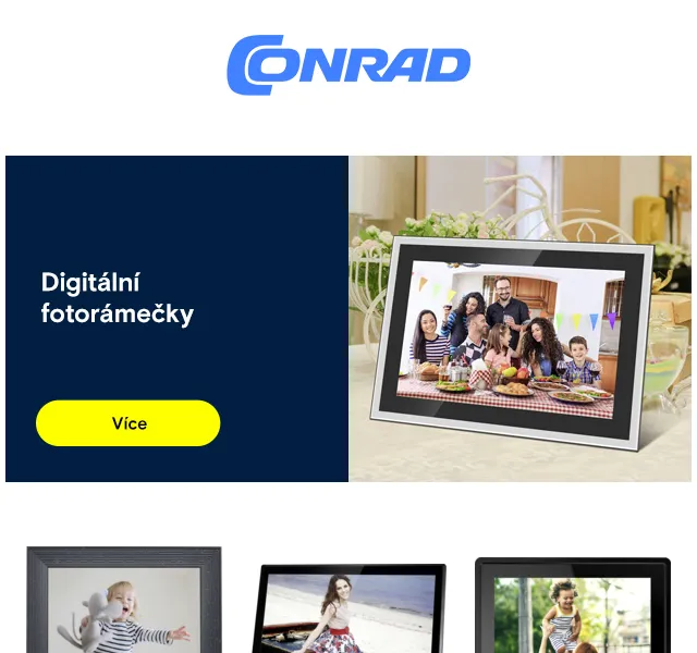 Conrad Electronic: Digitální fotorámečky, fotopasti a mikroskopy – červenec 2026 | Nuslet.cz