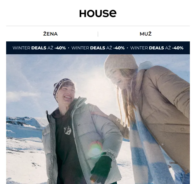 HOUSE: Zimní výprodej až -40 % – červen 2026 | Nuslet.cz