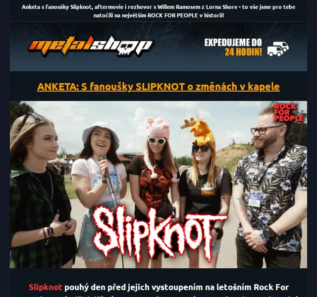 METALSHOP: Fanouškovské video z Rock For People – červenec 2026 | Nuslet.cz