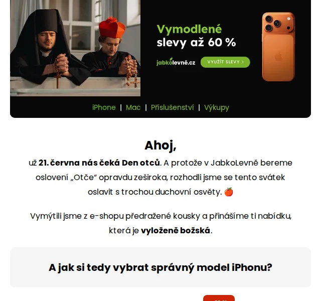 JabkoLevně: iPhone slevy až 68 % – červen 2026 | Nuslet.cz