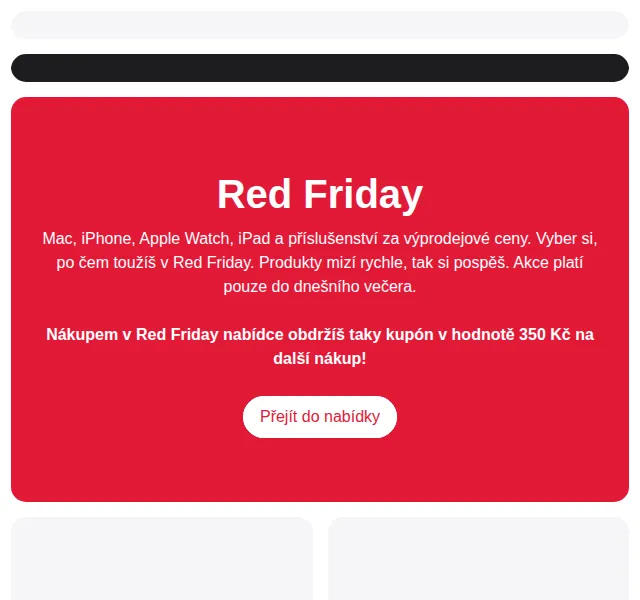 iSTYLE: Apple výprodej Red Friday se slevami až 1 400 Kč – červenec 2026 | Nuslet.cz
