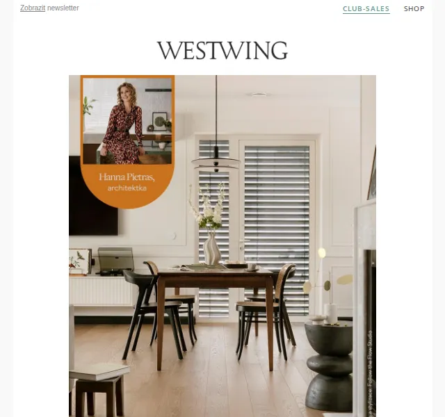 Westwing: Sleva až do -60 % na kolekci 60. let – červenec 2026 | Nuslet.cz