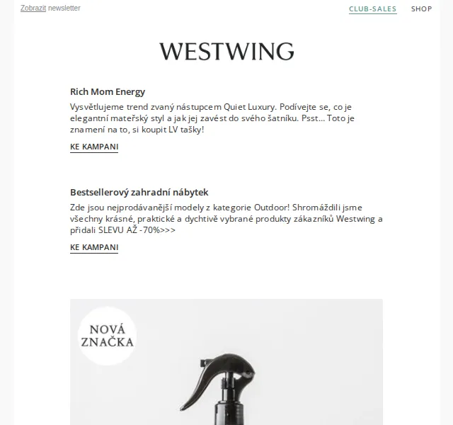 Westwing: Slevy až 70 % na zahradní nábytek – červenec 2026 | Nuslet.cz