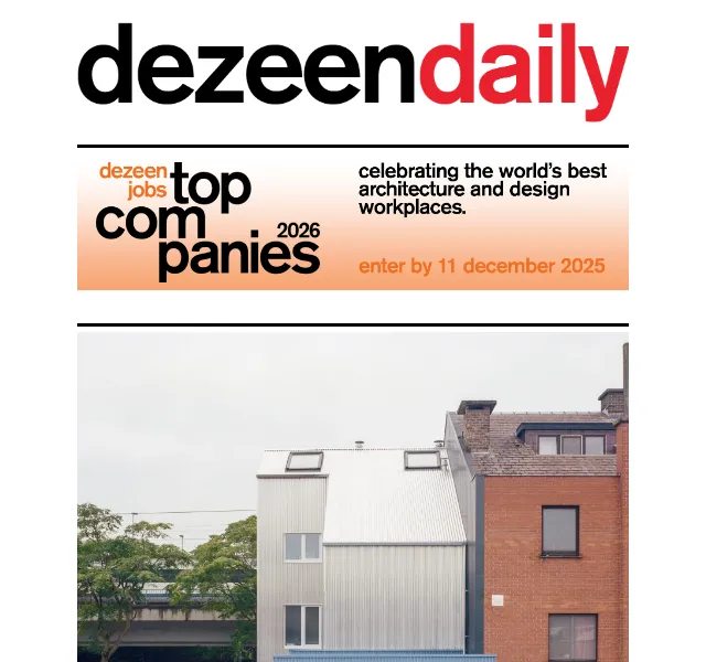 Dezeen Daily: Nová architektura a design – červenec 2026 | Nuslet.cz