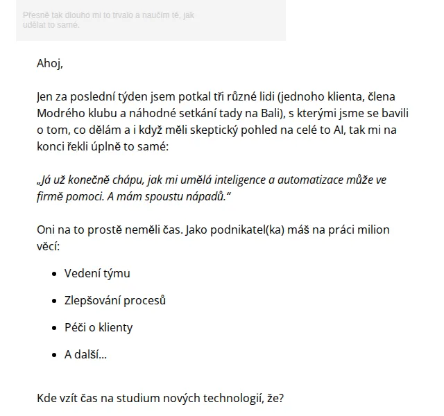 David Lörincz: AI e-mailový kurz – Jak na to za 90 minut – červen 2026 | Nuslet.cz