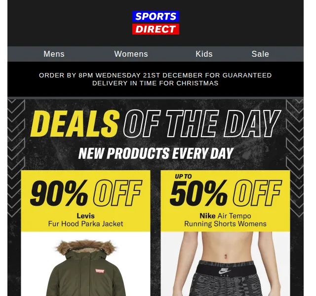 Sportsdirect.com: Levi's Parka se slevou 90% – červen 2026 | Nuslet.cz