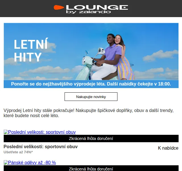 Lounge by Zalando: Letní výprodej až 80 % – červenec 2026 | Nuslet.cz